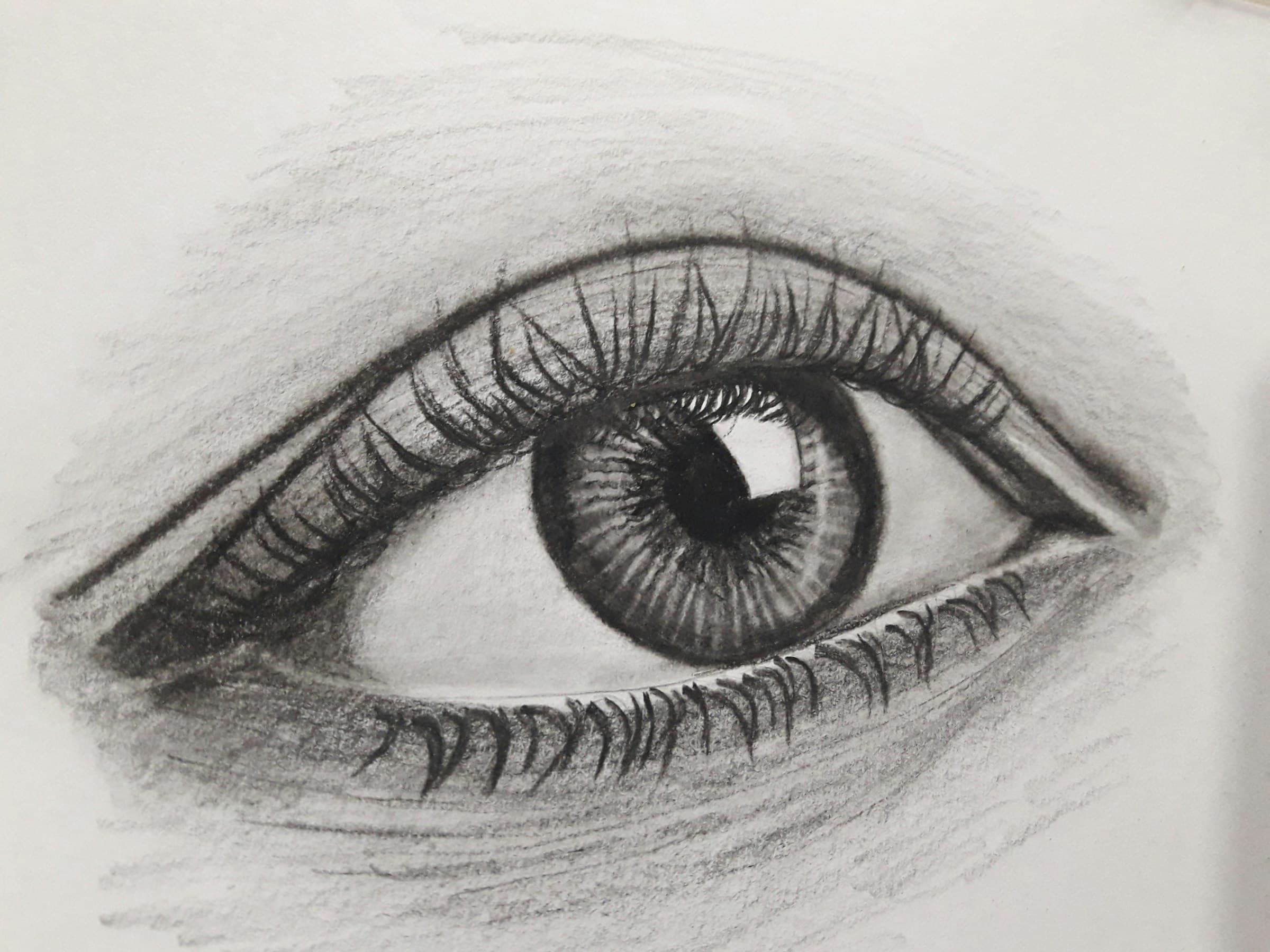 Pencil drawing of an eye